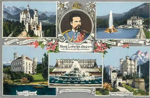 Germany Lieblingsschlösser König Ludwigs II multi view