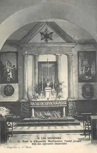 France cpa les souvenirs dans le chapelle mortuaire