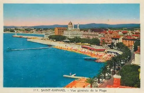 France Saint Raphael vue generale de la plage