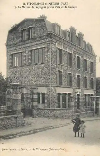 France cpa Seine et Oise typographie et Metiers d' Art