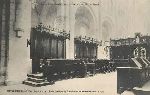 France cpa Orgeville Fontgombault