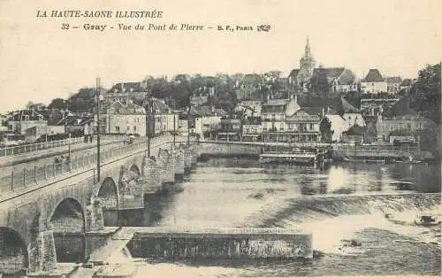 France Gray vue du Pont de Pierre