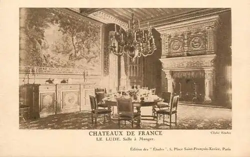 France Le Lude - Chateau Salle a manger