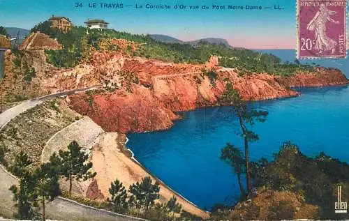 France Saint Raphael Le Trayas Corniche d'Or vue du Pont Notre Dame