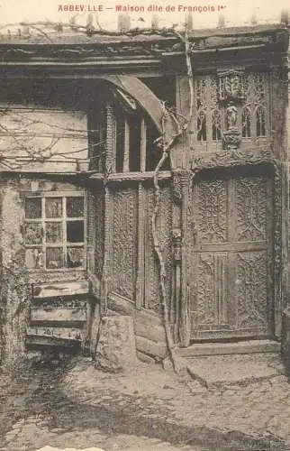 France Abebeville Maison dit de Francois I detail