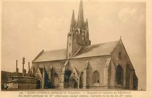 France Penmarch (Finistere) Chapelle Saint Guenole et Calvaire de Tronoan