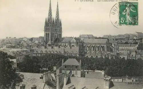 France Quimper (Finistere) La Cathedrale