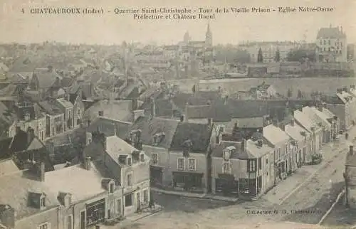 France Chateauroux (Indre) Quartier Saint Cristophe vue de la ville