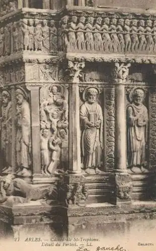 France Arles Cathedrale St Trophime Detail du Portail