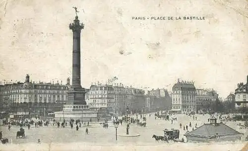France Paris Place de la Bastille & Colonne de Juillet