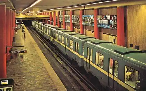 Canada Montreal Quebec McGill Metro Station