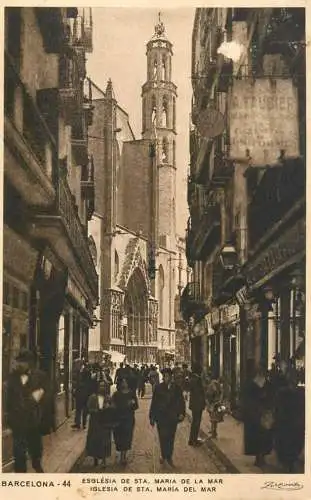 Spain Barcelona Iglesia de Santa Maria del Mar