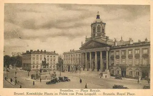 Belgique cpa Brussels place royale van prins Leopold