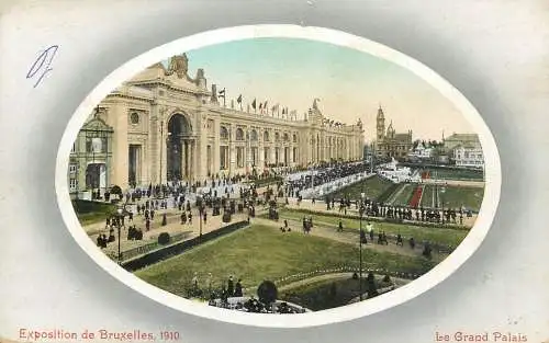 Belgique cpa Brussels exposition 1910
