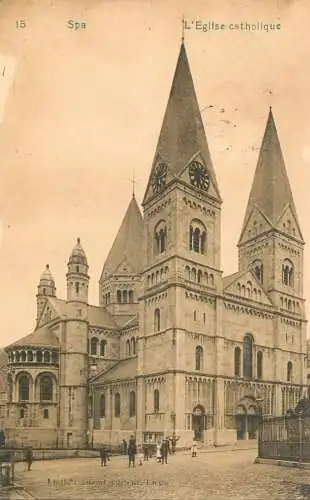 Belgique cpa Spa catholic church