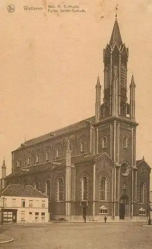 Belgique cpa Wetteren eglise Sainte Gertrude