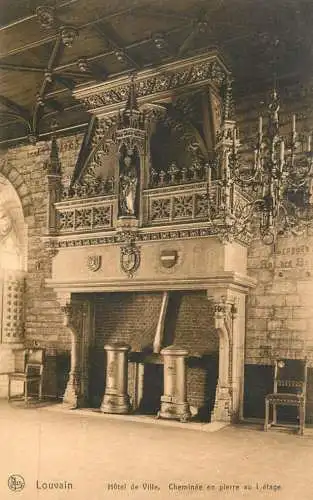 Belgique cpa Louvain city hall