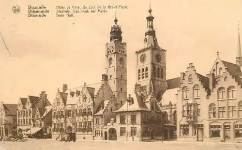 Belgique cpa Dixmude town hall