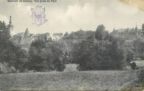 Belgique cpa souvenir de Chimay du parc
