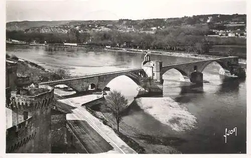 France cpsm Avignon le Pont St. Benezet rocher du Dom