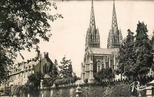 France cpsm Quimper cathedrale