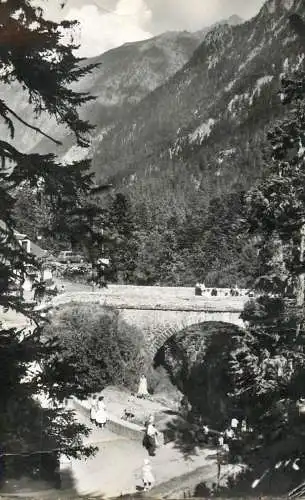 France cpsm Cauterets le pont d' Espagne