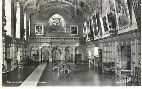British castles architecture Bamburgh castle King's hall