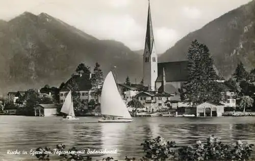 Germany Egern am Tegernsee mit Bodenschneid - Kirche