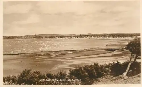 British castles architecture Ayr Bay from Greenan castle
