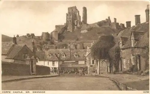 British castles architecture Corfe castle Swanage