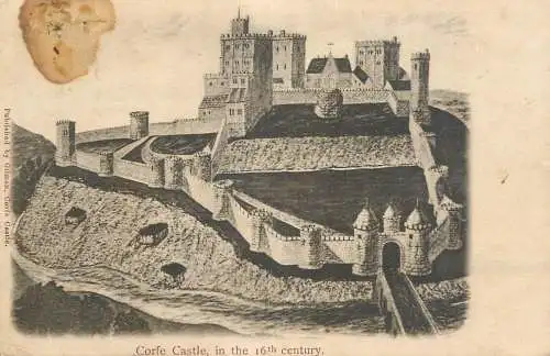 British castles architecture Corfe castle