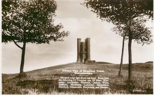British castles architecture Worcestershire Broadway tower