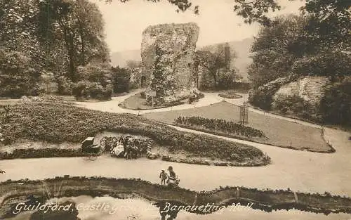 British castles architecture Guildford castle banqueting hall