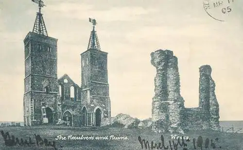 British castles architecture the reculves and ruins Weage