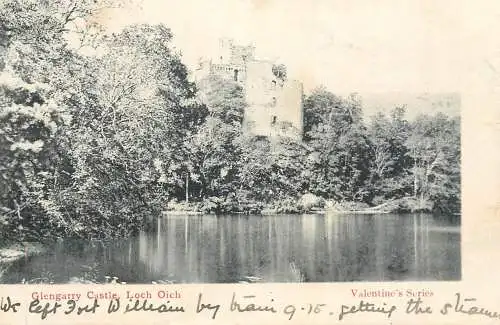 British castles architecture Glengarry castle Loch Oich