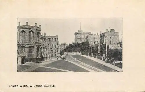 British castles architecture Windsor castle lower ward
