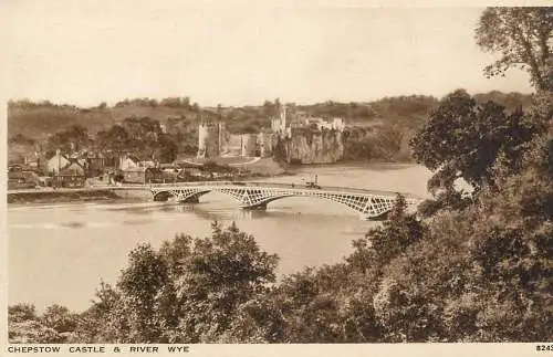British castles architecture Chepstow castle Wye river