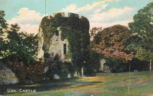 British castles architecture Usk Castle