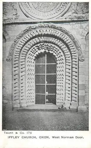 British churches & cathedrals Oxon Iffley church west norman door