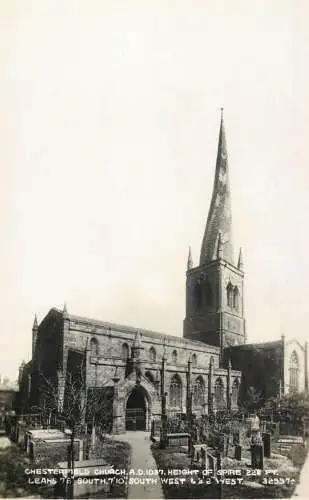 British churches & cathedrals Chesterfield church height of spire