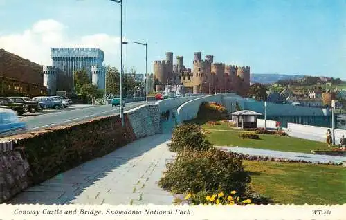 Wales Snowdonia National Park Conway Castle & Bridge
