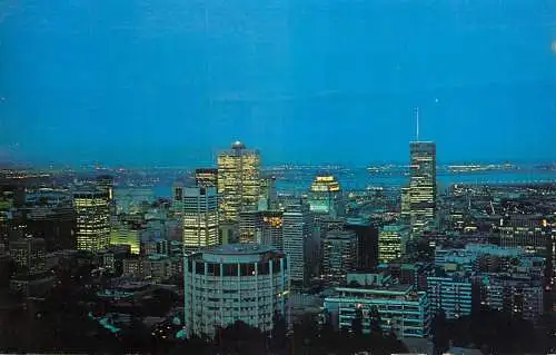 Canada Montreal Quebec nocturnal aspect general view