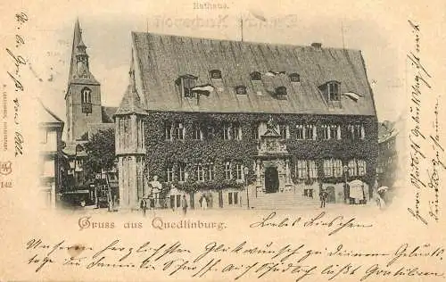 Germany Gruss aus Quedlinburg Rathaus