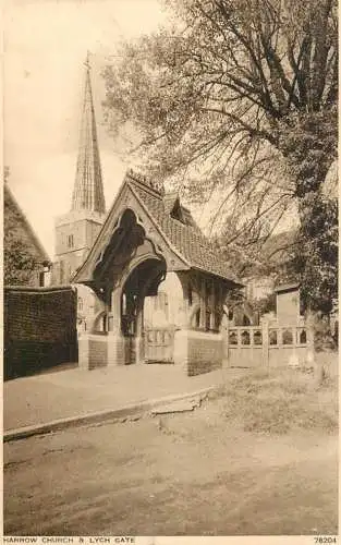 British churches & cathedrals Harrow church Lych gate