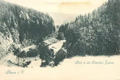 Germany Plauen (Vogtland) Blick in das Elsterthal winter scenery