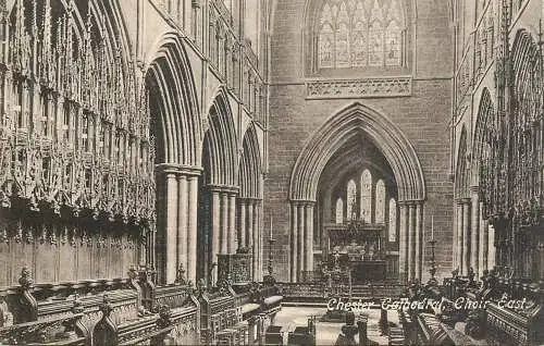 British churches & cathedrals Chester cathedral Choir East