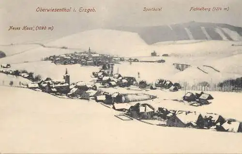 Germany Fichtelberg Oberwiesenthal winter scenery general view