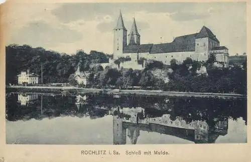 Germany Rochlitz Schloss mit Mulde