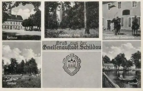 Germany Gruss aus der Gneisenaustadt Schildau multi view