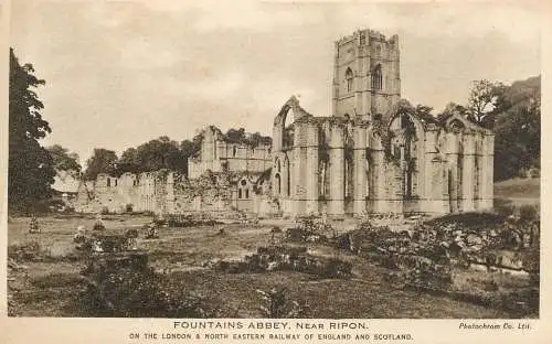 Scotland Edinburgh Fountains Abbey near Ripon